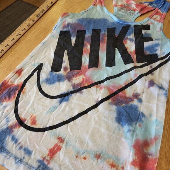 Nike Red White & Blue Tie Dye Tank Small USA 15" P2P - Picture 2 of 8